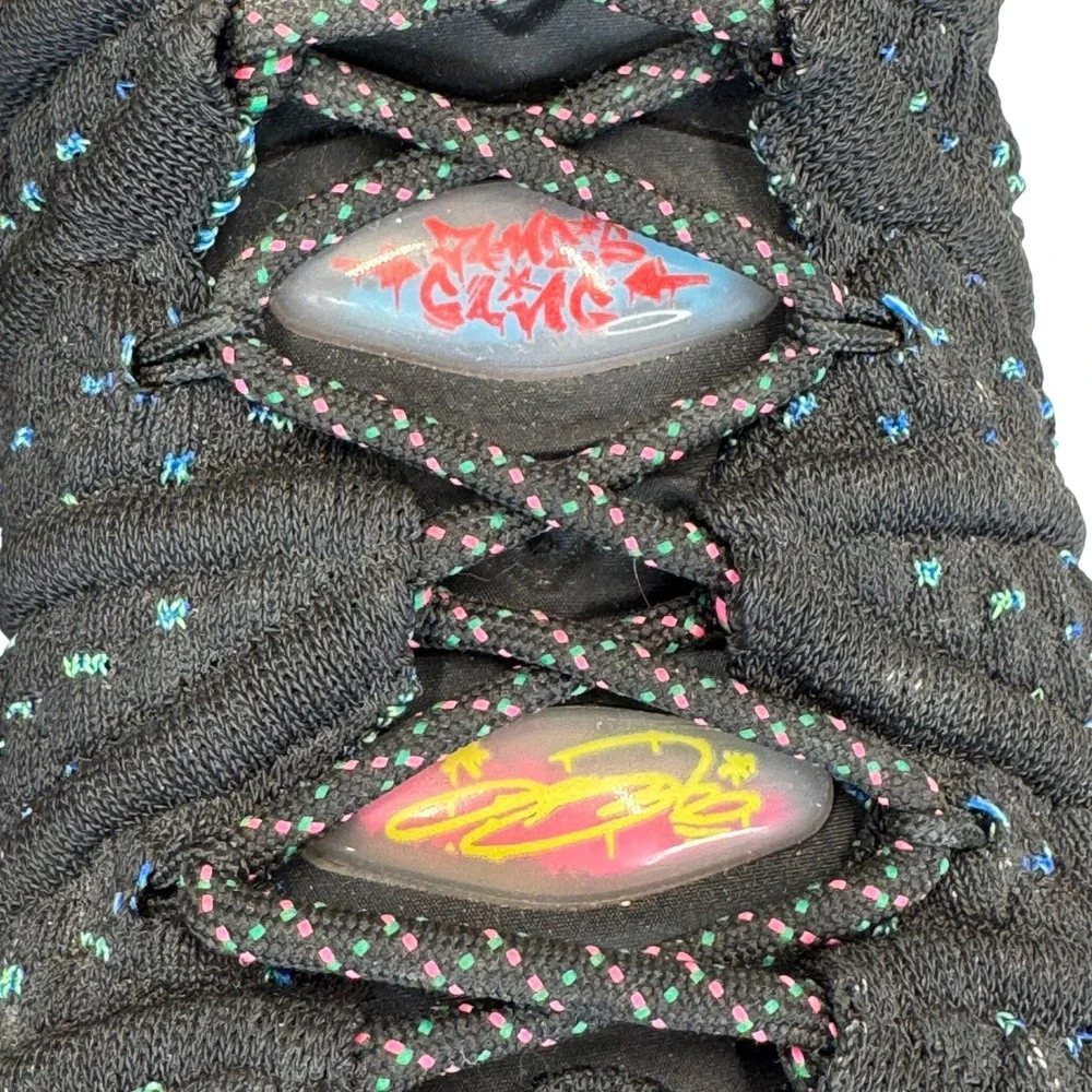 Nike LeBron 18 GS Play for the Future‎ Black Multi 3.5Y Youth Basketball Shoes